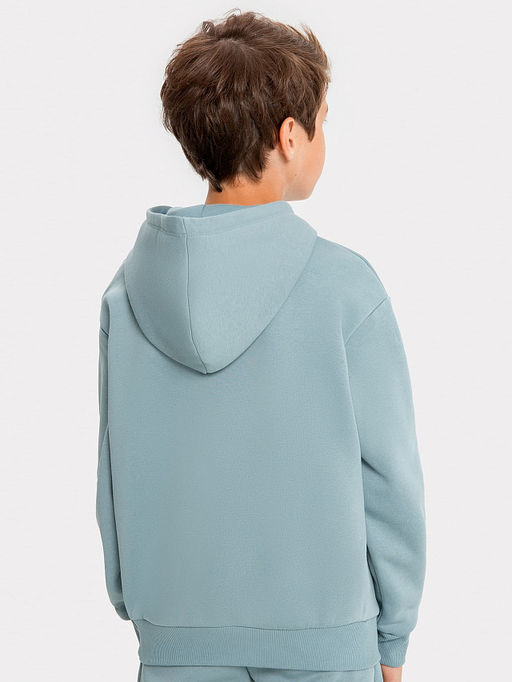 Худи для мальчиков серо-голубой с печатью - Mark formelle фото 2
