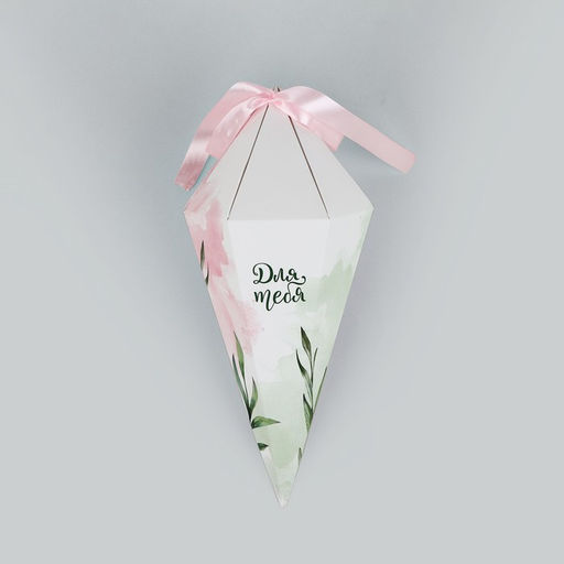 Цена за 5 шт. Переноска - шестиугольник для цветов Для тебя!, белая 15 х 35 х 15 см - Дарите счастье фото 5