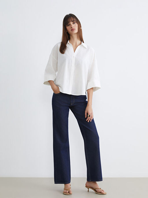 Oversize Poplin Kad?n G?mlek