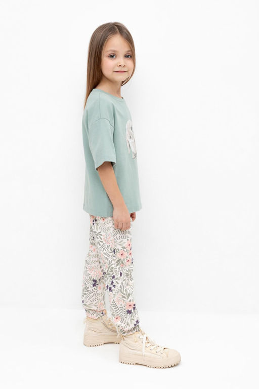 КР 400536/светлый жемчуг,летний сад брюки для дев