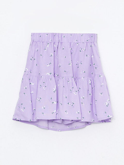 Beli Lastikli Desenli K?z ?ocuk ?ort Etek - Waikiki фото 2