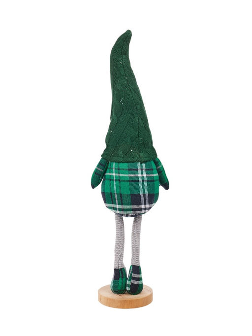 Фигура текстиль «Гном в зелёном» 54 см, 1 LED, от батареек AG13×3, свечение тёплое белое