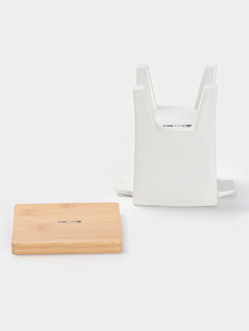 Набор для фондю BellaTenero, 620 мл, 4 шпажки, фарфор, белый  фото 8