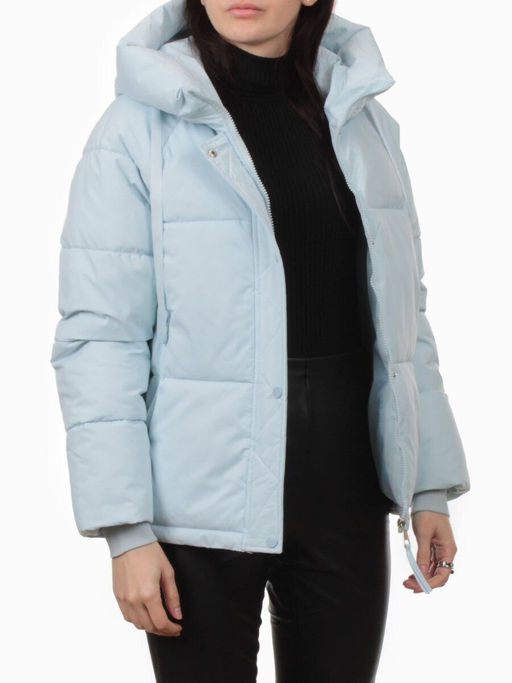 A2303 LT. BLUE Куртка зимняя женская (150 гр. холлофайбер) - Фабричный китай фото 8