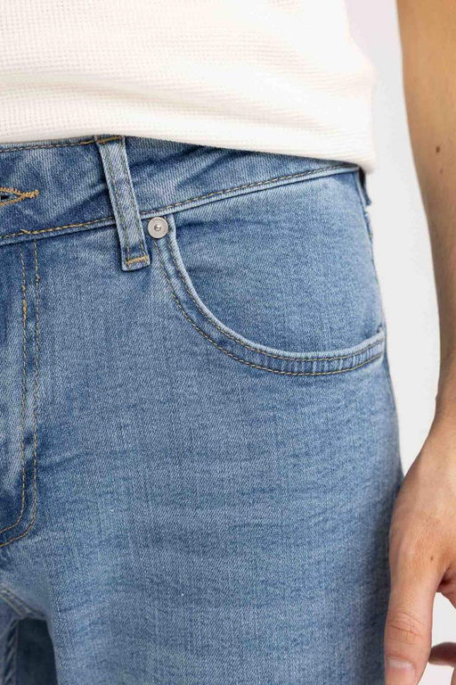 Pedro Slim Fit Джинсовые брюки узкого кроя с нормальной талией и узкими штанинами - Defacto фото 4