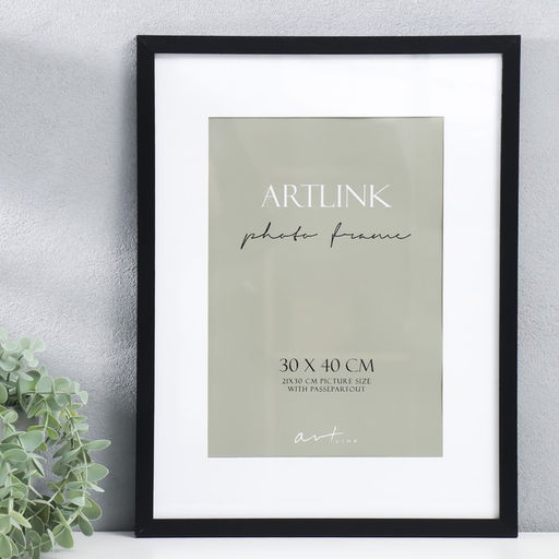 Фоторамка для фото 30×40 см Ellis, МДФ, с паспарту, чёрный