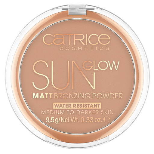 Пудра компактная Sun Glow Matt Bronzing Powder с эффектом загара матирующая, 035 Universal Bronze 902897