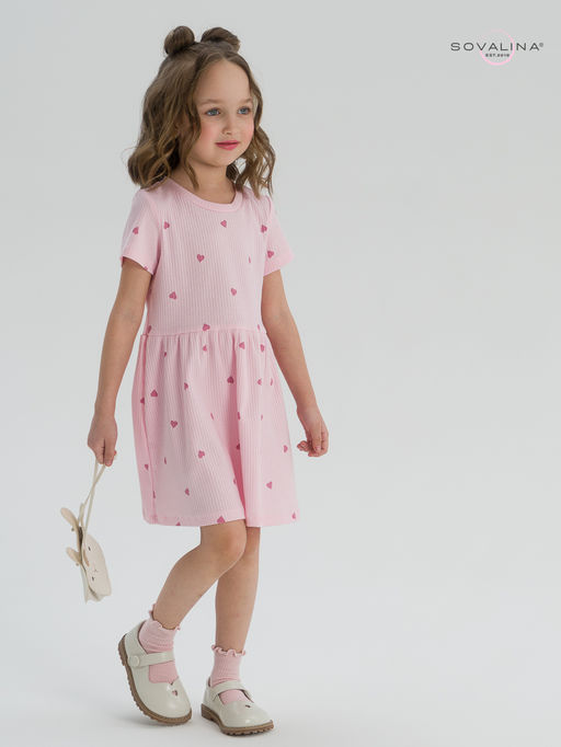 Платье Лето лапша сердца на розе - Sovalina фото 16