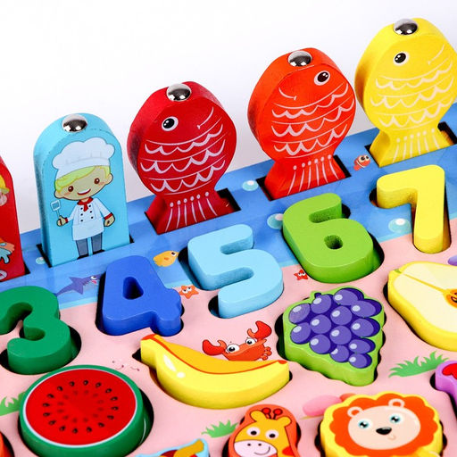 Логический центр 3 в 1 Животные, профессии, счёт 44,5 17,8 4,3 см - Simaland фото 3