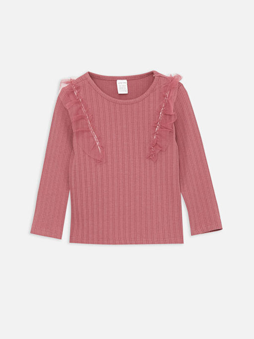 Bisiklet Yaka Uzun Kollu K?z Bebek Ti??rt 2li - Waikiki фото 2