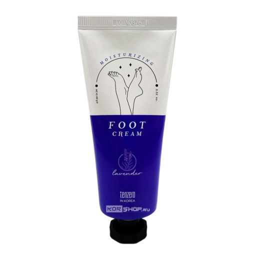 Увлажняющий крем для ног с лавандой Moisturizing Foot Cream Lavender Tenzero, Корея, 100 г Акция