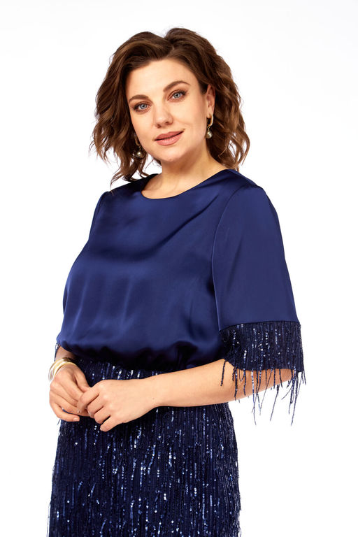 Платье Olga Style С982 синий