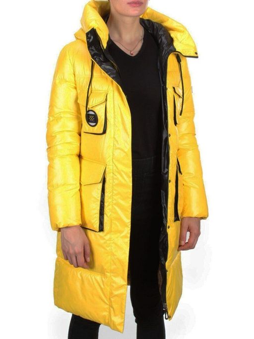 2187 YELLOW Куртка зимняя женская AIKESDFRS (200 гр. холлофайбера) - Fashion фото 6