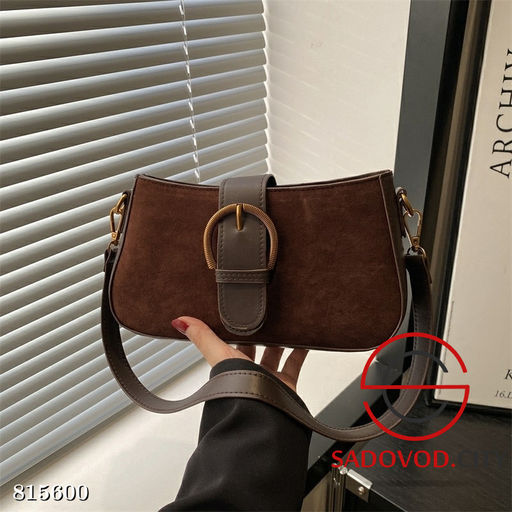 Сумка из мягкой эко-замши с кожаными вставками - Bruno фото 4