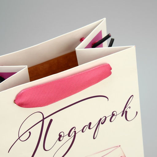 Пакет под бутылку Бокал, 36 х 13 х 10 см - Дарите счастье фото 6