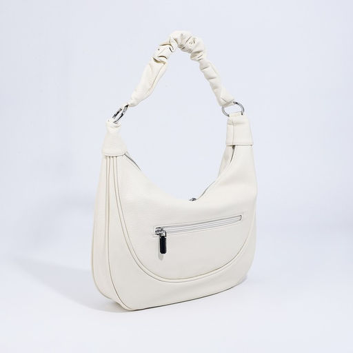 Сумка-мешок на молнии, наружный карман, длинный ремень, цвет белый - Simaland фото 2