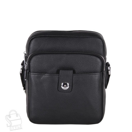 Сумка мужская кожаная 2601H black Heanbag в Новосибирске
