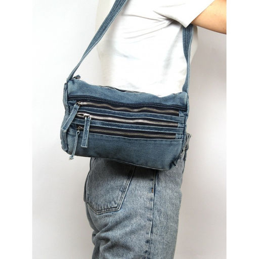 Сумка женская текстиль JN-8184, 1отдел, голубой jeans SALE 261784 - Bobo фото 10