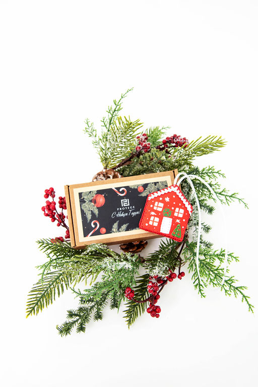 Брелок кожаный Домик рождественский ДС-600.8 - Protege фото 7