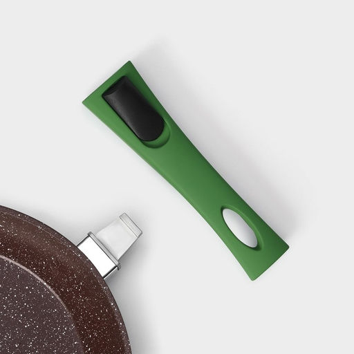 Сковорода Magistro Avocado, d=22 см, кованый алюминий, съёмная ручка soft-touch, антипригарное покрытие, индукция, зелёная  фото 6