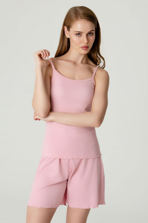 Арт.9177/2 Пижама с шортами 44-50 (4 шт) Цвет:пудра