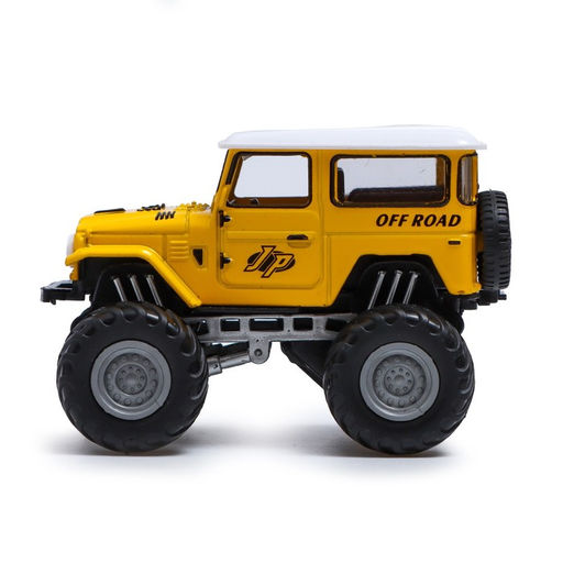 Машина металлическая Биг-фут, инерционная, цвет жёлтый - Автоград фото 2