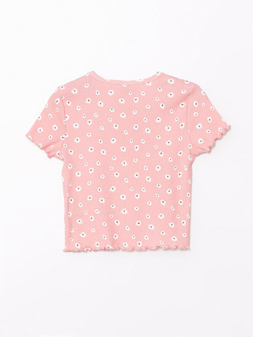 Bisiklet Yaka K?sa Kollu K?z ?ocuk Ti??rt - Waikiki фото 2