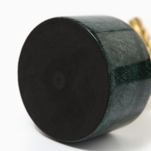 Фигура на подставке «Птица на ветке», мрамор, латунь, 16×8×24 см