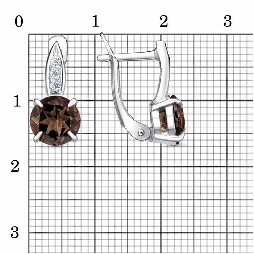 СЕРЬГИ 33110162ДТр - Красная пресня фото 2