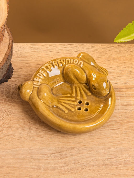 Мыльница Хвостатый геккон, 11113 см, керамика, коричневая - Simaland фото 3