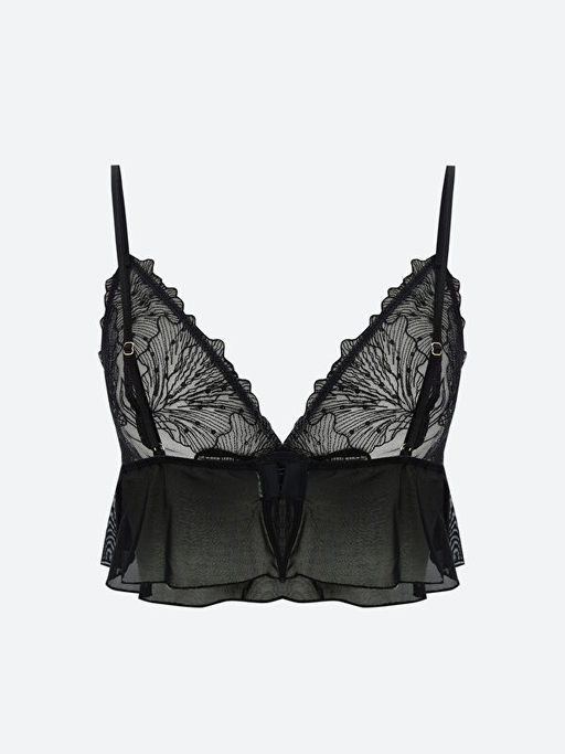 Balensiz Dolgusuz Dantelli Fantezi Bralet