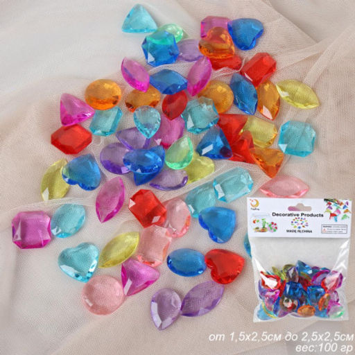 Декоративные камни 100 г / XM-27 /уп 200/ пластик