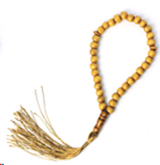 Четки мусульманские 33 бусины 8мм / MА50 /уп 10/600/светло коричневый - Галеонтрейд фото 2