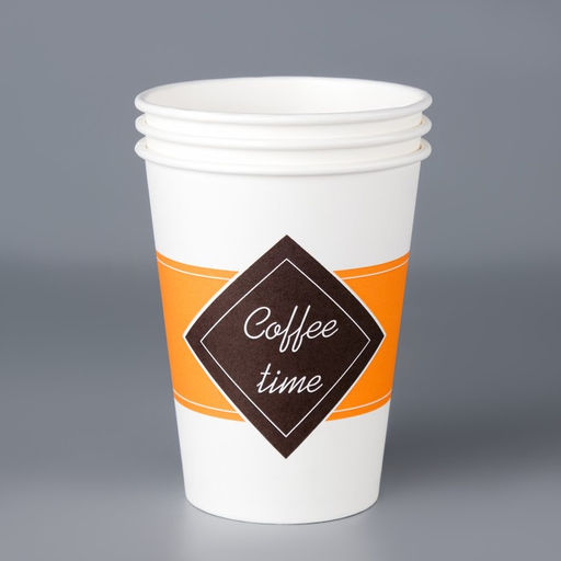 Цена за 50 шт. Стакан бумажный Coffee time  350 мл, диаметр 90 мм - Simaland фото 3