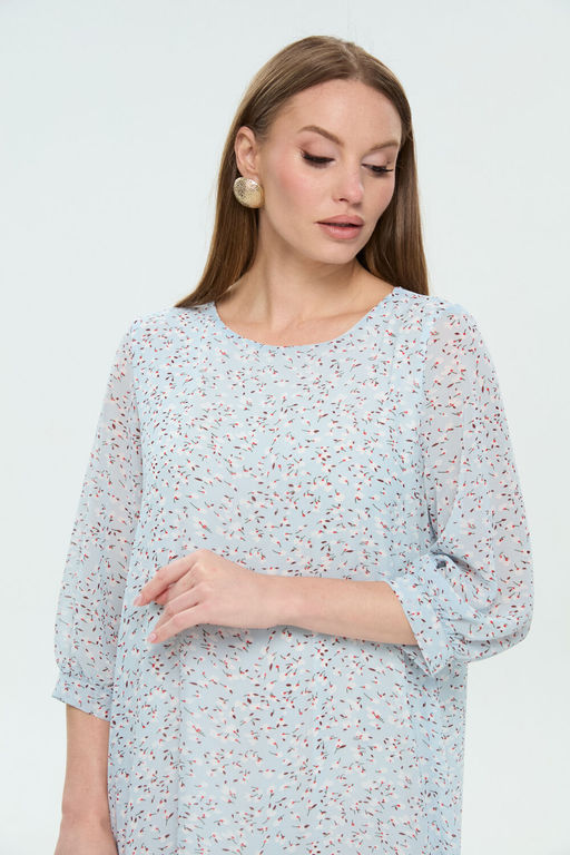 Платье NIKVA н1036-1 небесный  фото 3