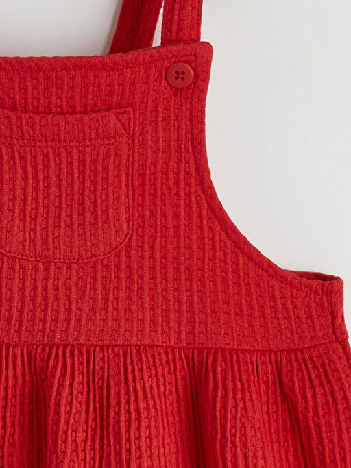 Bebe Yaka Nak??l? K?z Bebek Bluz ve Salopet Elbise