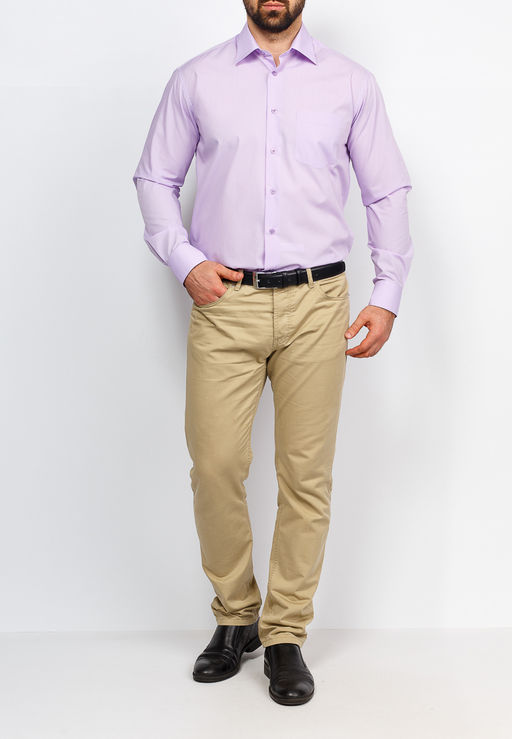 Сорочка мужская длинный рукав CASINO c730/1/pur