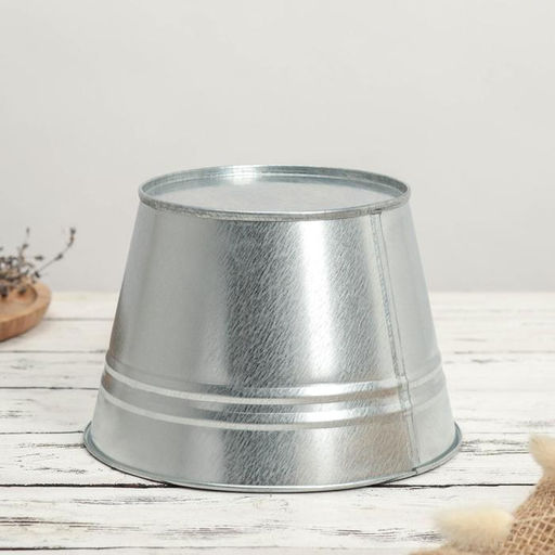 Кашпо оцинкованное, 3 л, ГОСТ