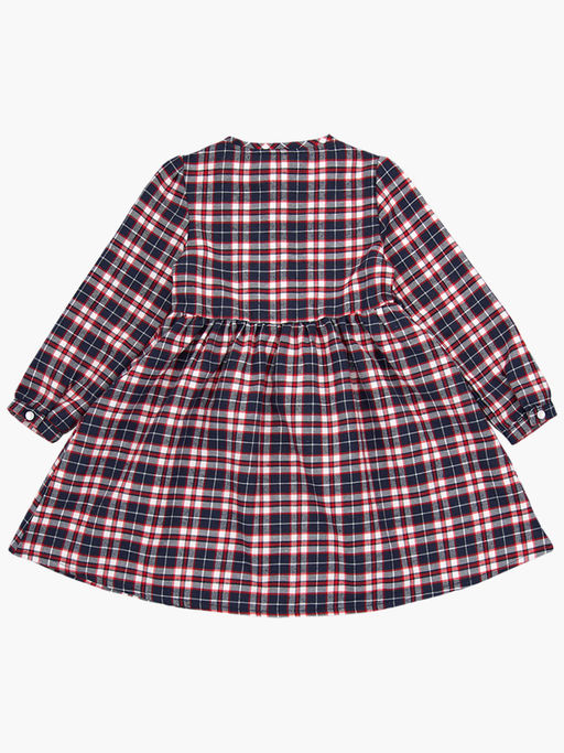 Платье на пуговицах в клетку UD 6822 син/красн клетка - Mini maxi фото 7
