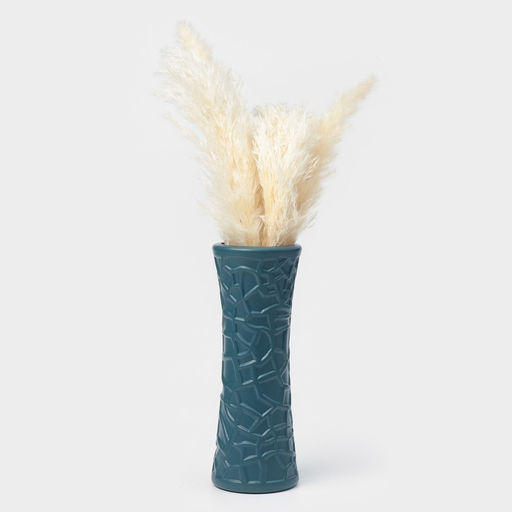 Ваза для цветов, пластик, 8.2?22 см, 650 мл, синяя