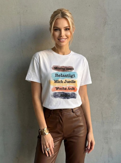 K13440 Футболка OVER SIZE (хлопок) БЕЛЫЙ