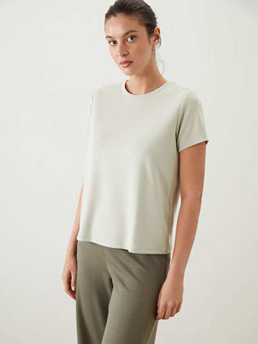 Bisiklet Yaka Kad?n Ti??rt