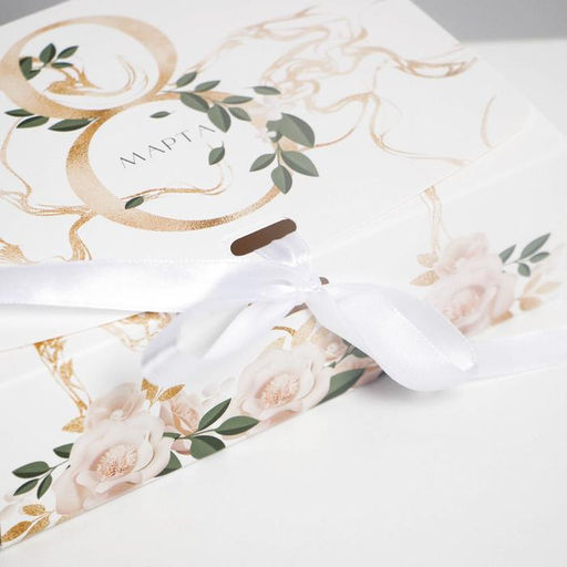 Цена за 3 шт. Коробка подарочная складная, упаковка, 8 марта, золото, 16.5?12?5 см