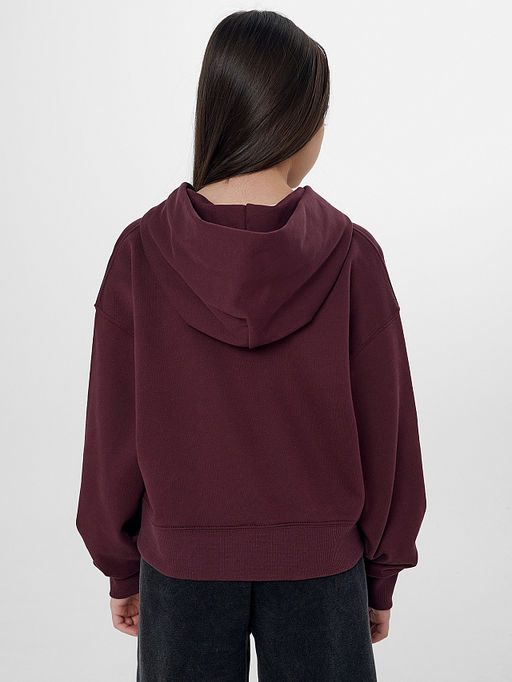 Толстовка для девочек бордовая на молнии - Mark formelle фото 2