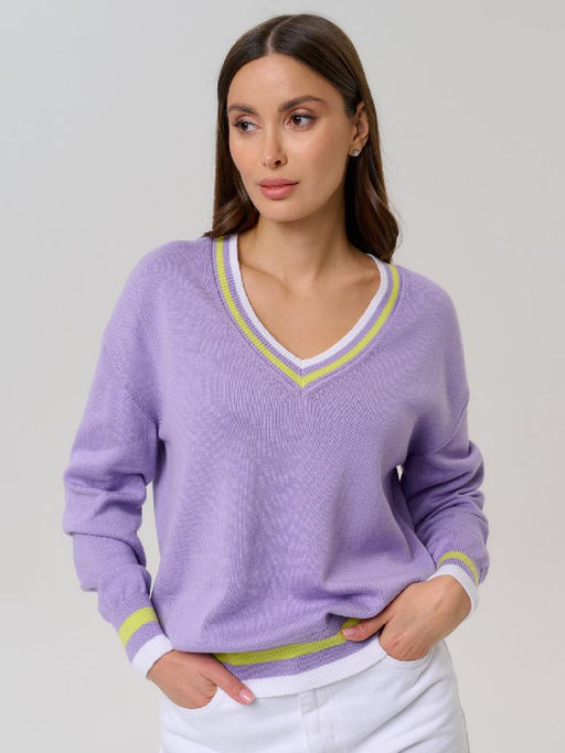 Пуловер женский ZZ-01006 lavender - Eleganzza фото 3