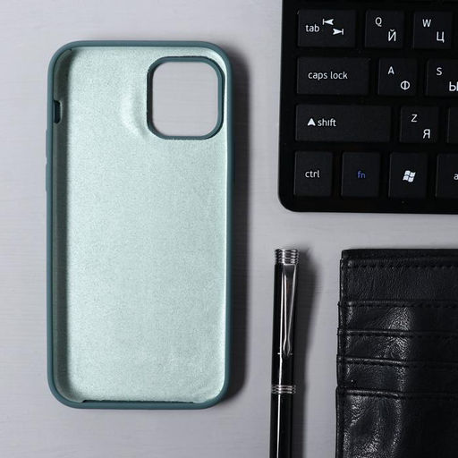 Чехол Krutoff для iPhone 12/12 Pro, матовый, темно-оливковый