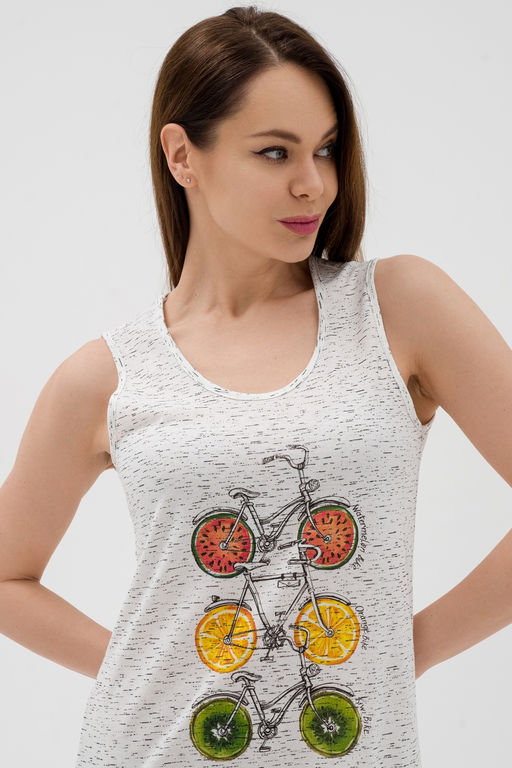 Ночная сорочка из кулирки Fruits&bikes берёзка - Амадэль фото 12