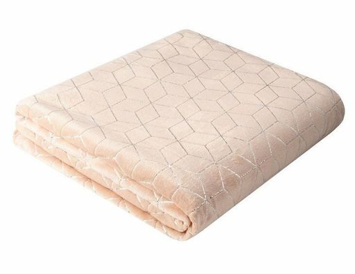 Покрывало-плед Пыльная роза фланель 150*200 см. - Лен поволжья фото 3