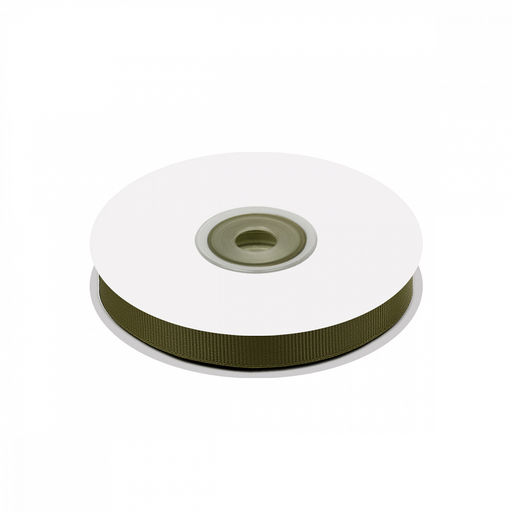 Лента репсовая 10мм цв. 569 хаки Magic4Hobby уп. 22,8м (1м) картон