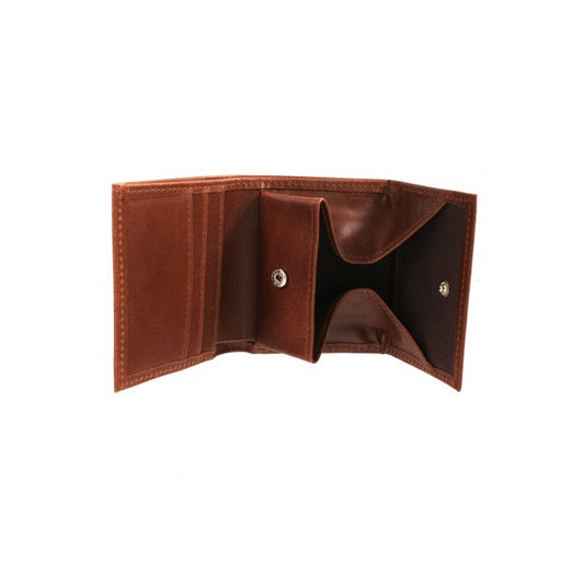 Портмоне женское Croco-ПР-906 натуральная кожа 1 отд, 4 карм, коричневый пулл-ап матовый (219) 264616  фото 3